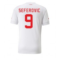 Koszulka piłkarska Szwajcaria Haris Seferovic #9 Strój wyjazdowy MŚ 2022 tanio Krótki Rękaw